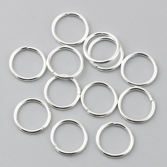 200 Silver Tone Jump Rings - Choose Your Size!