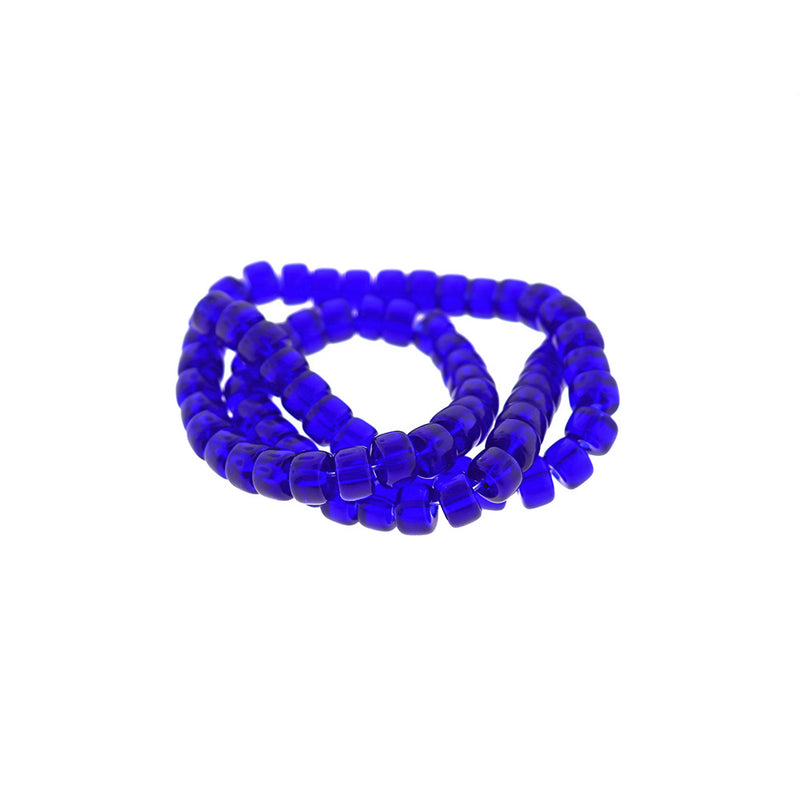 Barrel Glass Beads 8mm x 5mm - Choose Your Color - Column Beads - 1 Strand 69 Beads