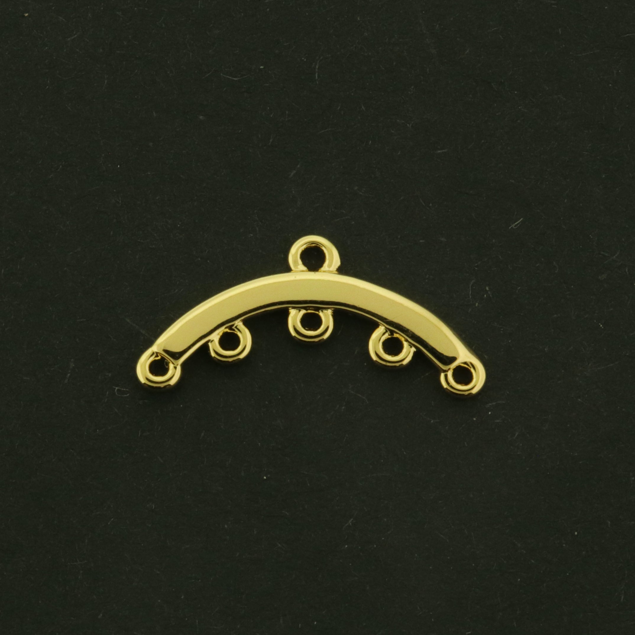 14k Arched Chandelier Connector - 14k Gold Plated Brass - GLD807