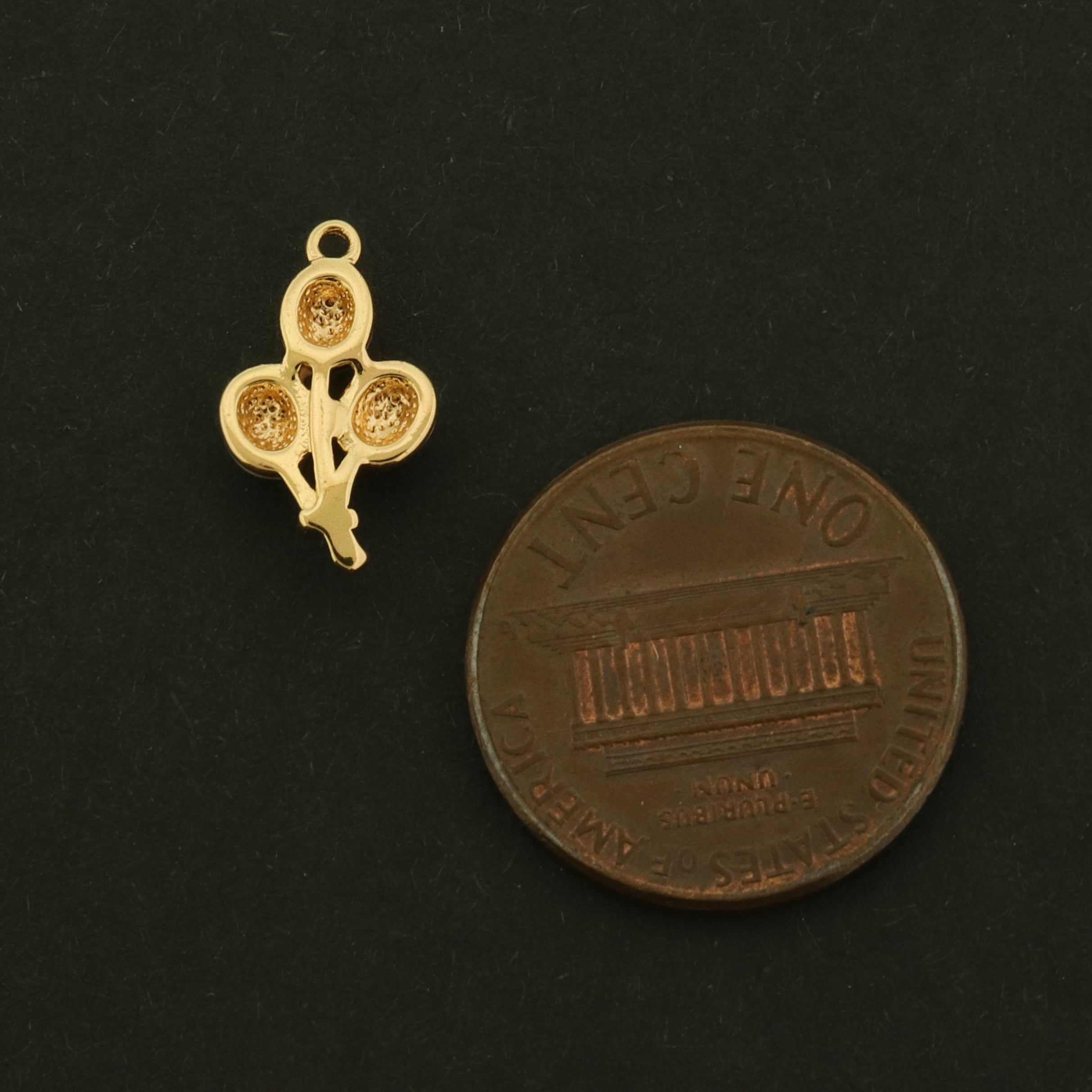 14k Balloon Charm - Birthday Pendant - 14k Gold Plated - GLD978