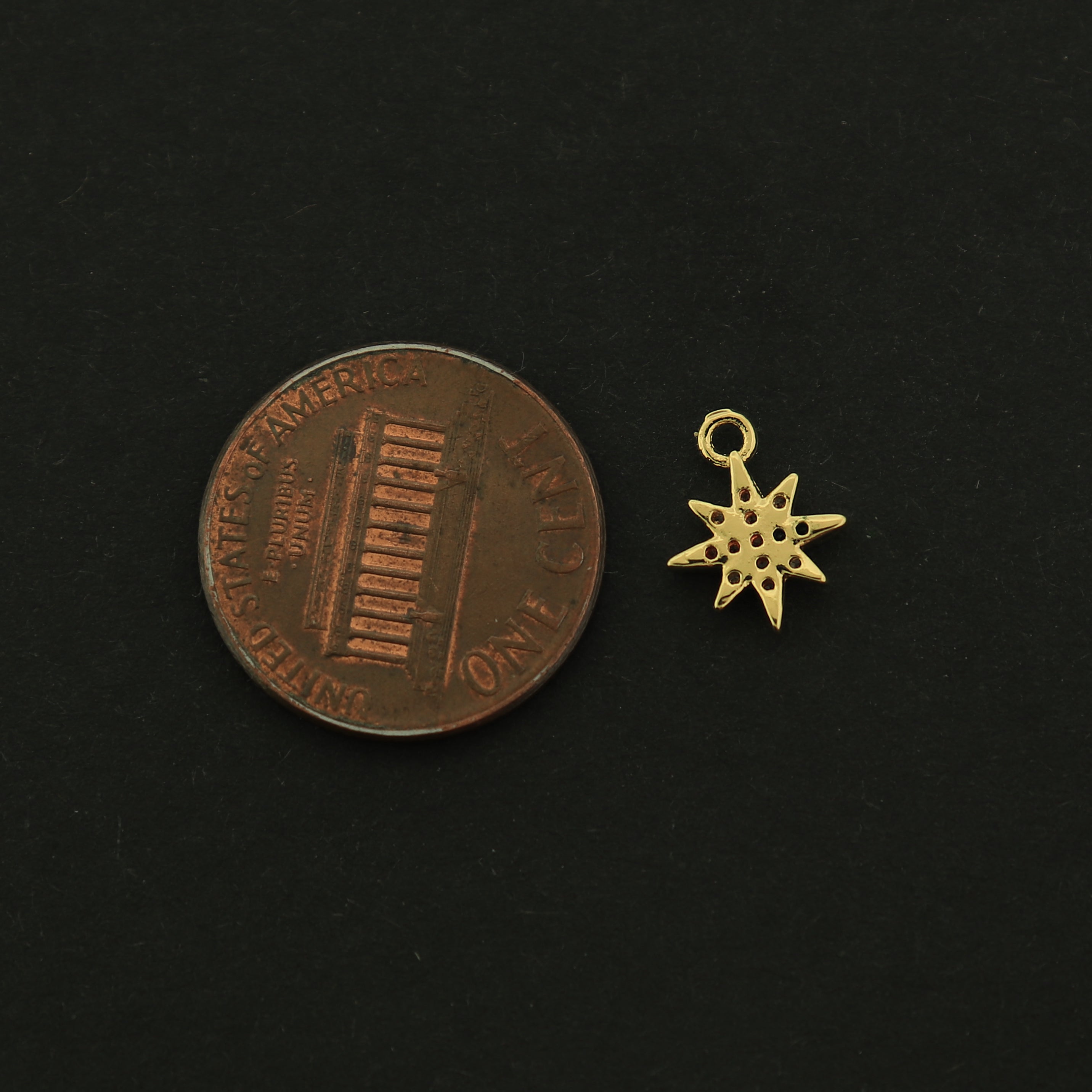 14k Five Point Star Charm - Celestial Pendant - 14k Gold Filled - GLD436