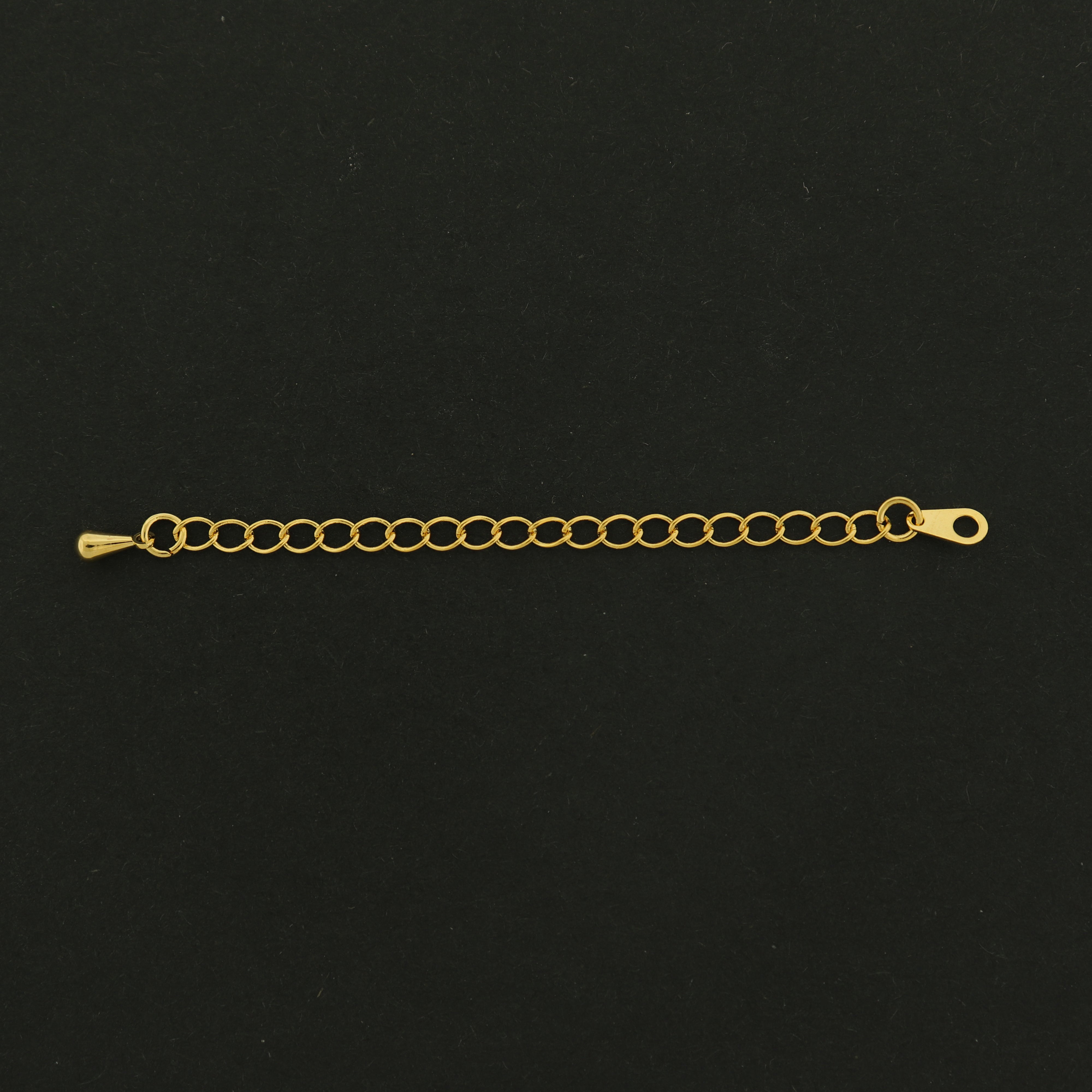 14k Gold Extender Chain - 4 Extenders - 78mm - 14k Gold Plated Copper - GLD657