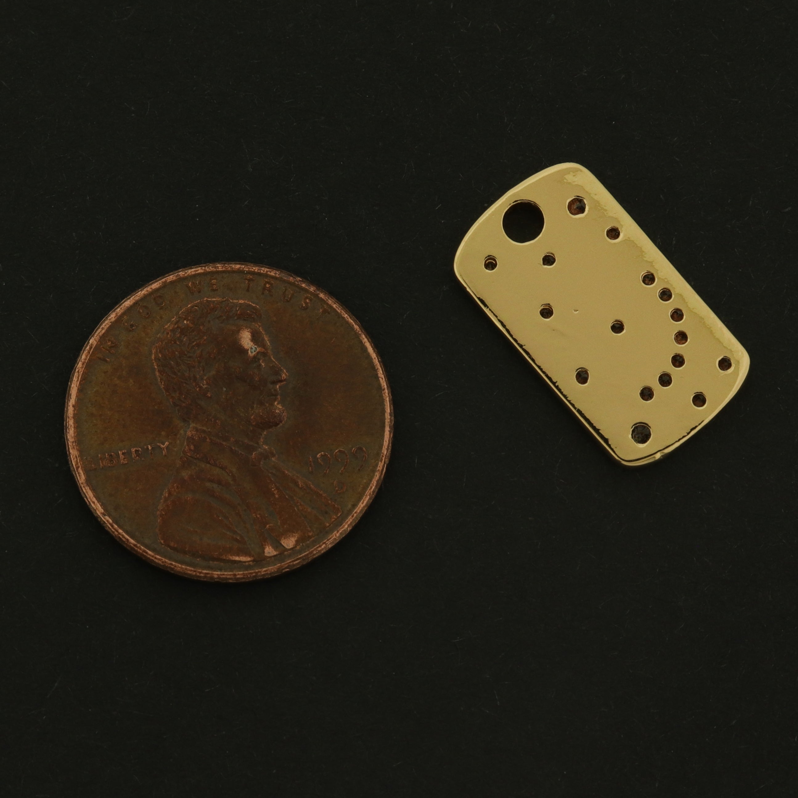 14k Gold Moon and Star Charm - Celestial Pendant - 14k Gold Plated - GLD861