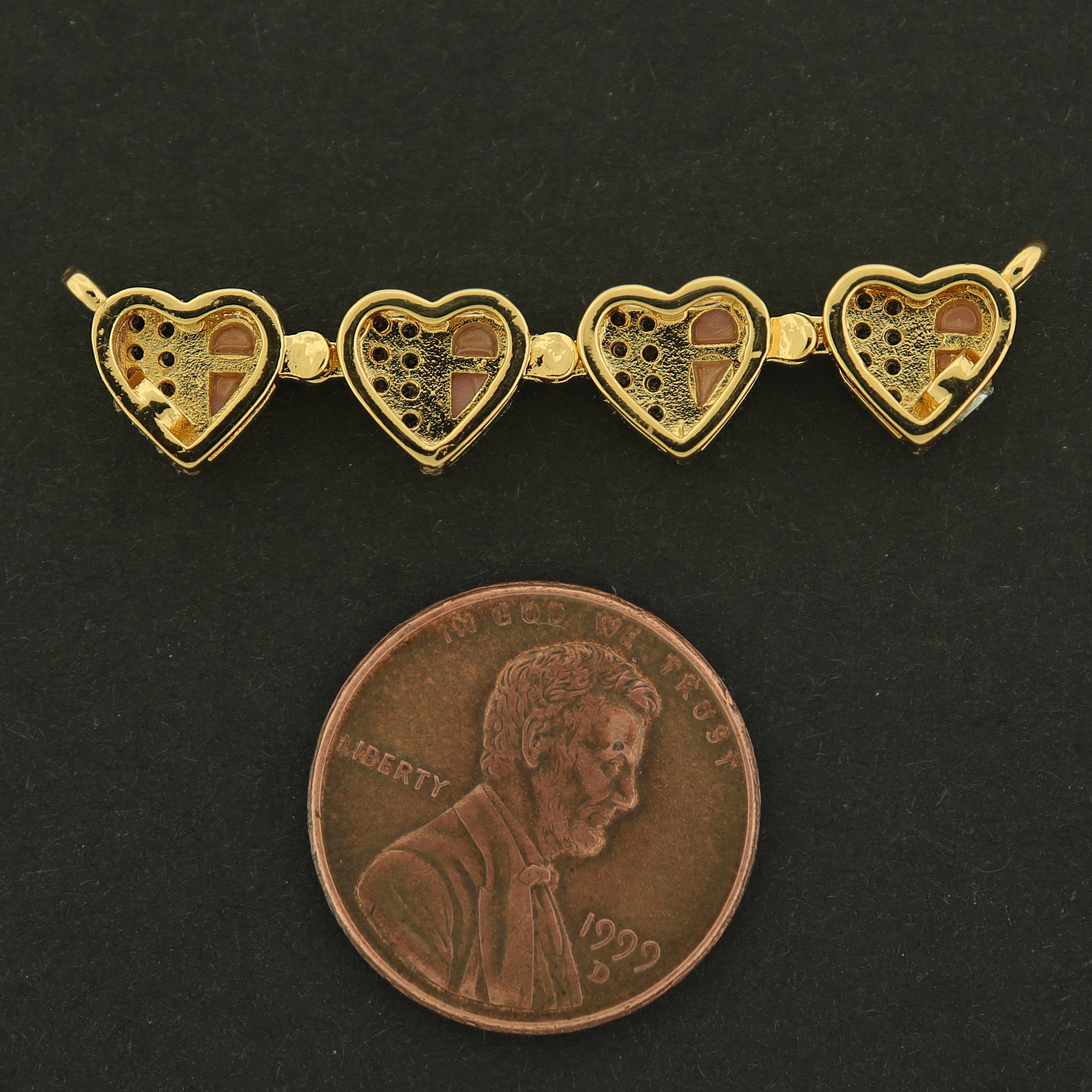 14k Heart Connector - Choose Your Color - 14k Gold Filled