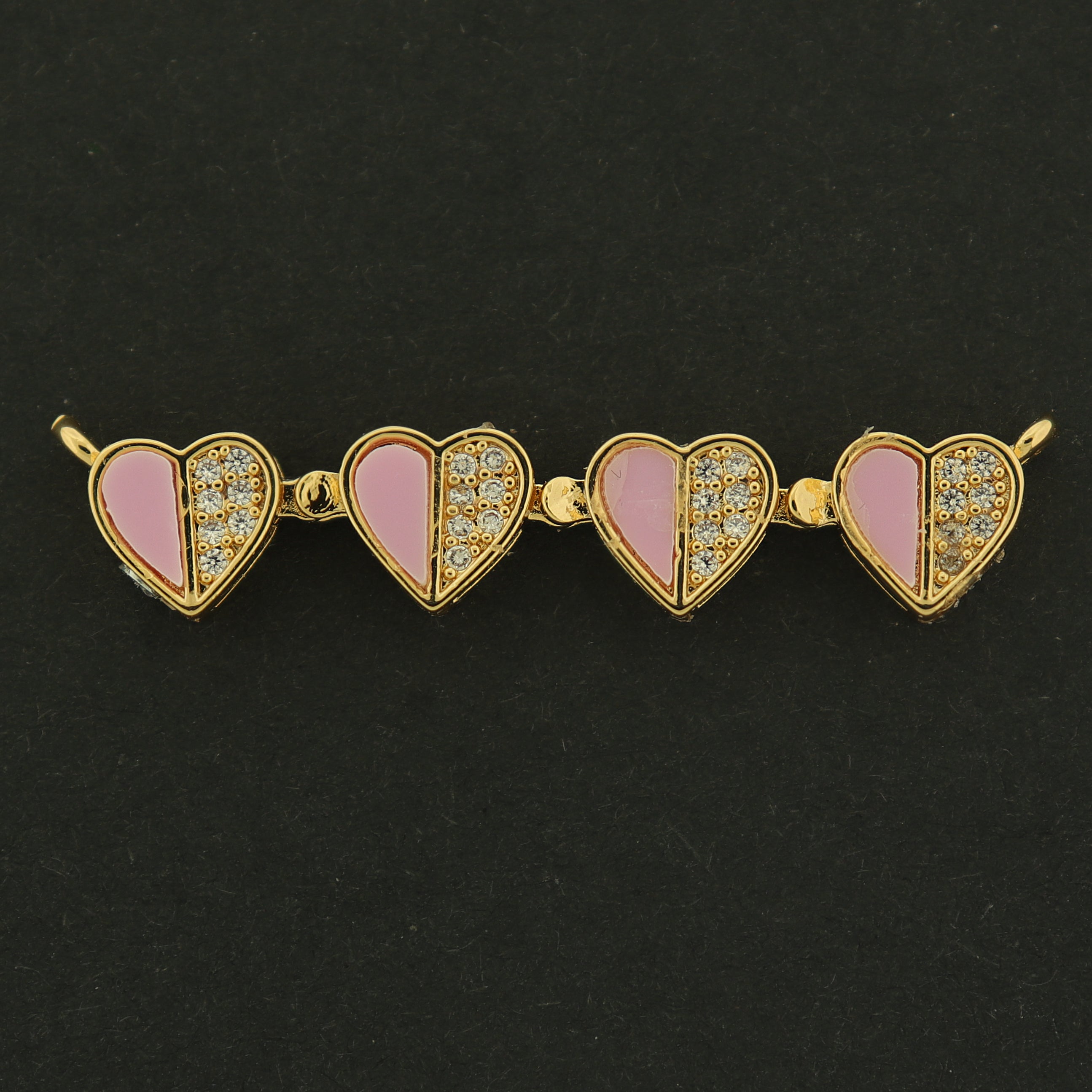 14k Heart Connector - Choose Your Color - 14k Gold Filled