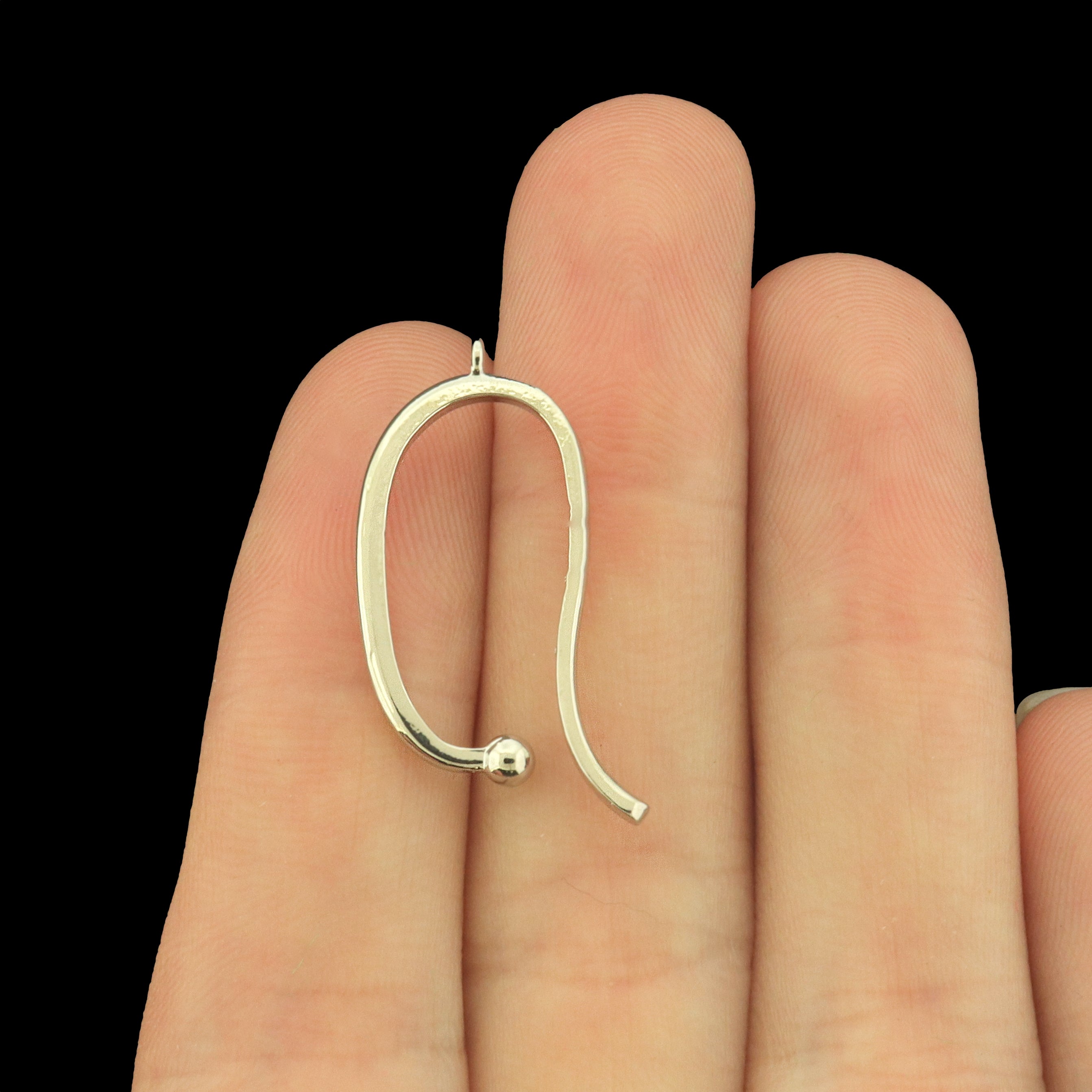 14k Plated Brass Clip On Style Earrings - Choose Your Tone - 1 Pair