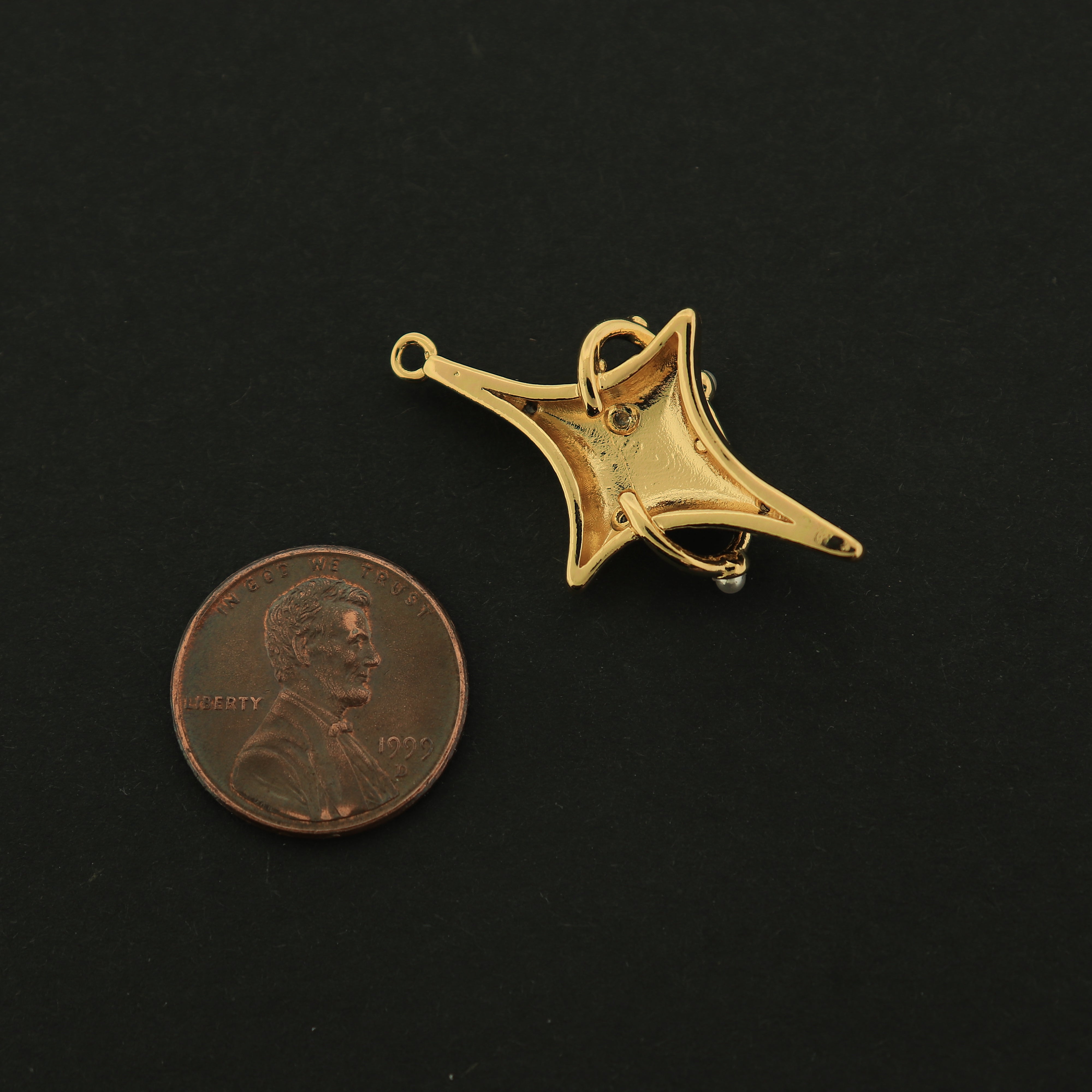 14k Star Charm - Celestial Pendant - 14k Gold Plated - GLD315