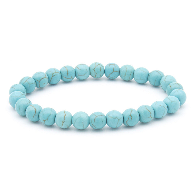 Polished Gemstone Beaded Bracelets - 8mm - Elastic - Choose from 17 Gemstones!