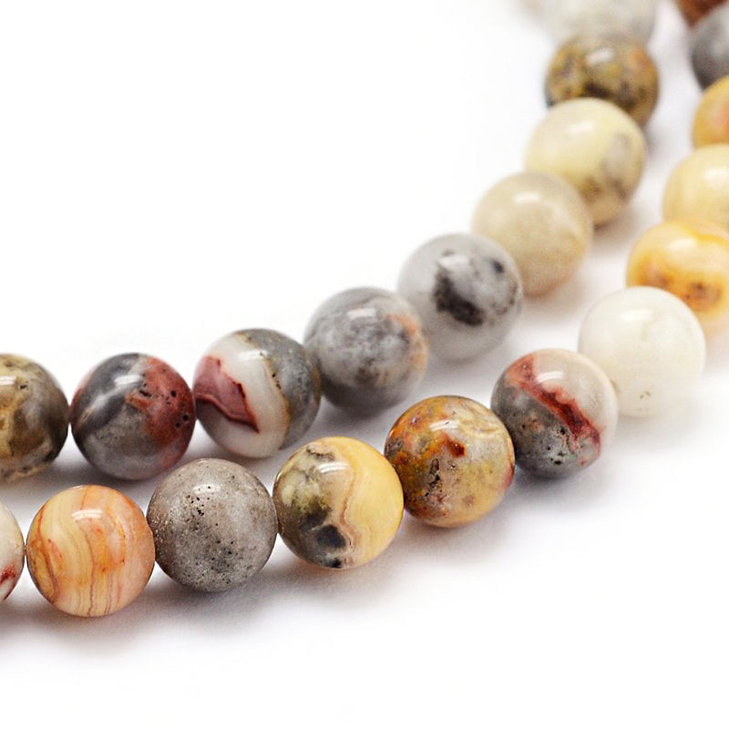 SALE 25 Agate Beads 4mm Size Natural Gemstone - LBD602