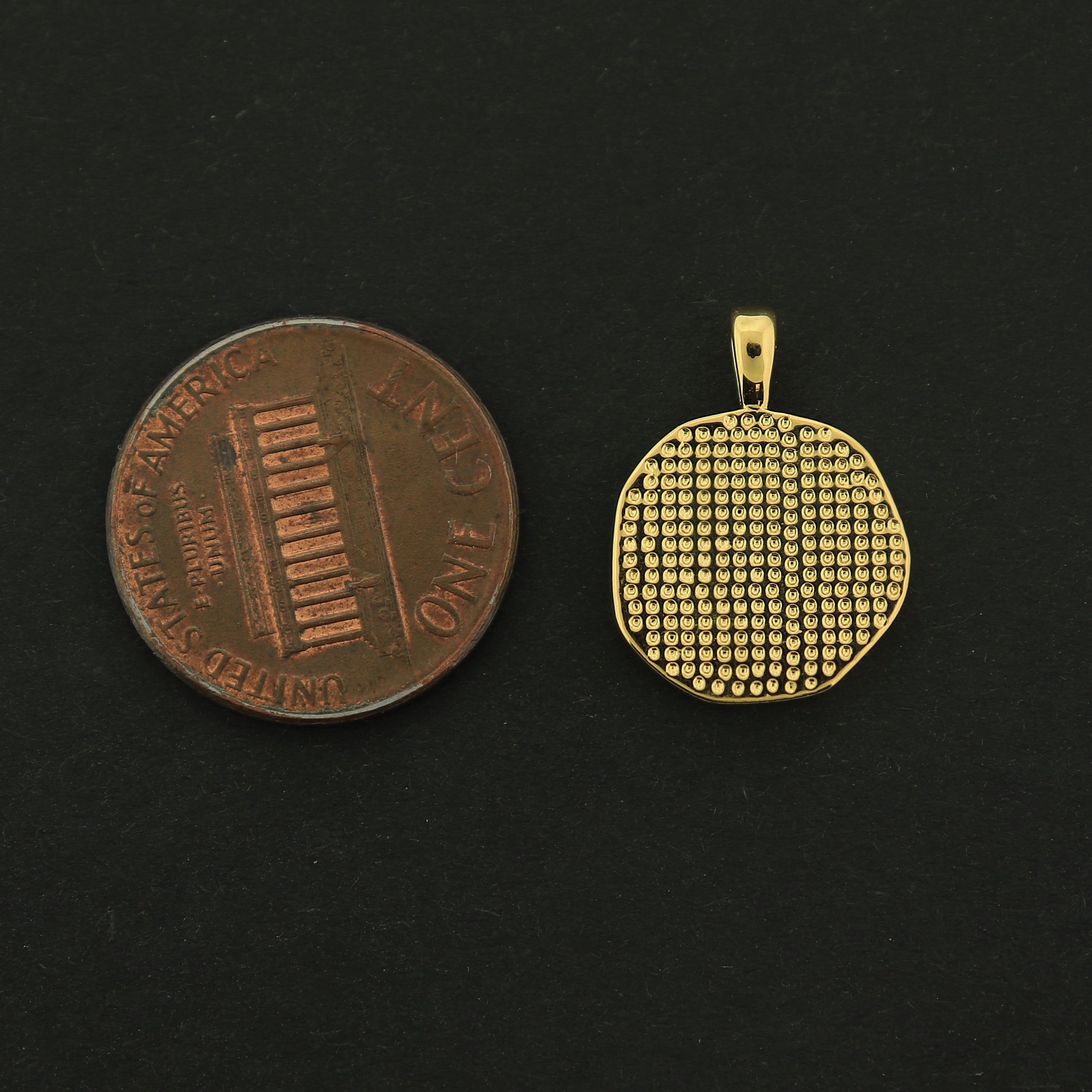 18k Cross Charm - Religious Pendant - 18k Gold Plated - GLD462