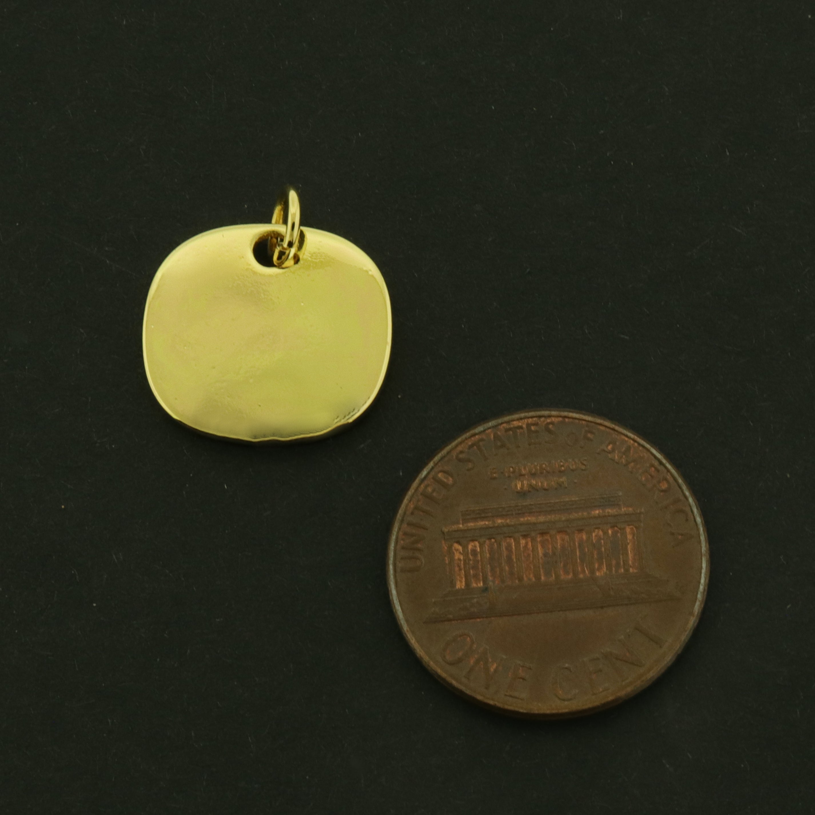 18k Mountain Charm - Adventure Pendant - 18k Gold Plated Brass - GLD1068