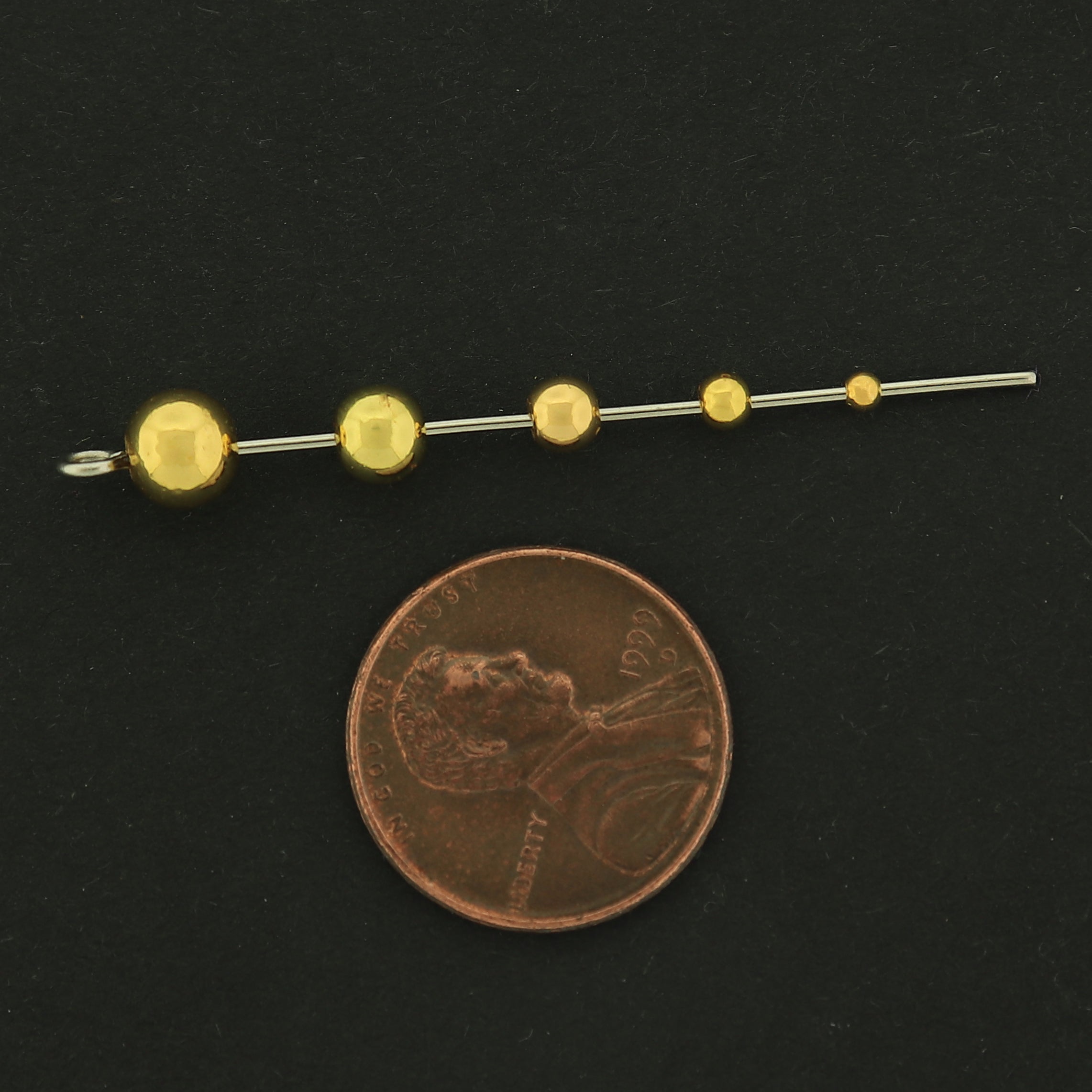 18k Spacer Beads - 100 Beads - 18k Gold Plated