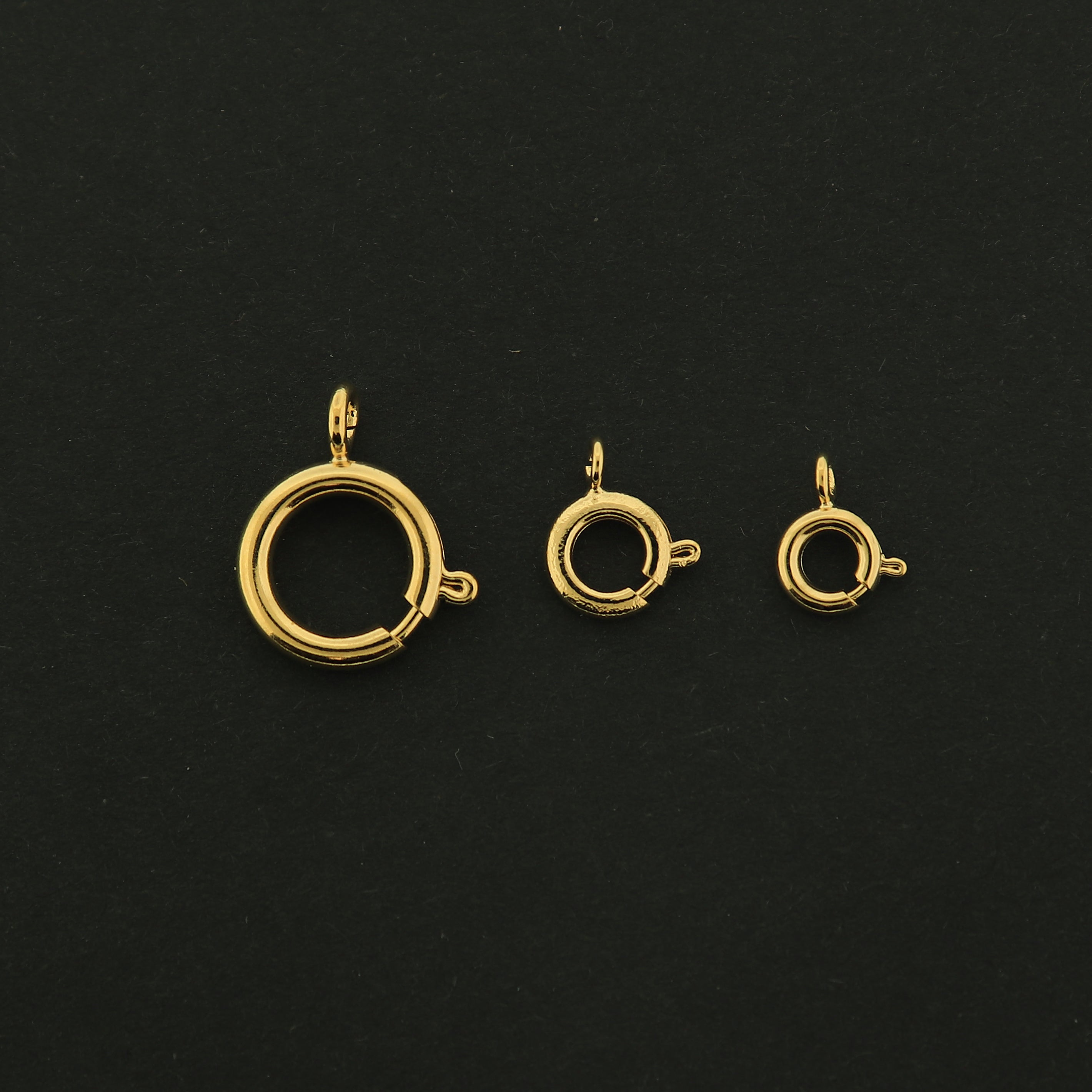 18k Spring Clasp - 18k Gold Filled - 5 Clasps - Choose Your Size