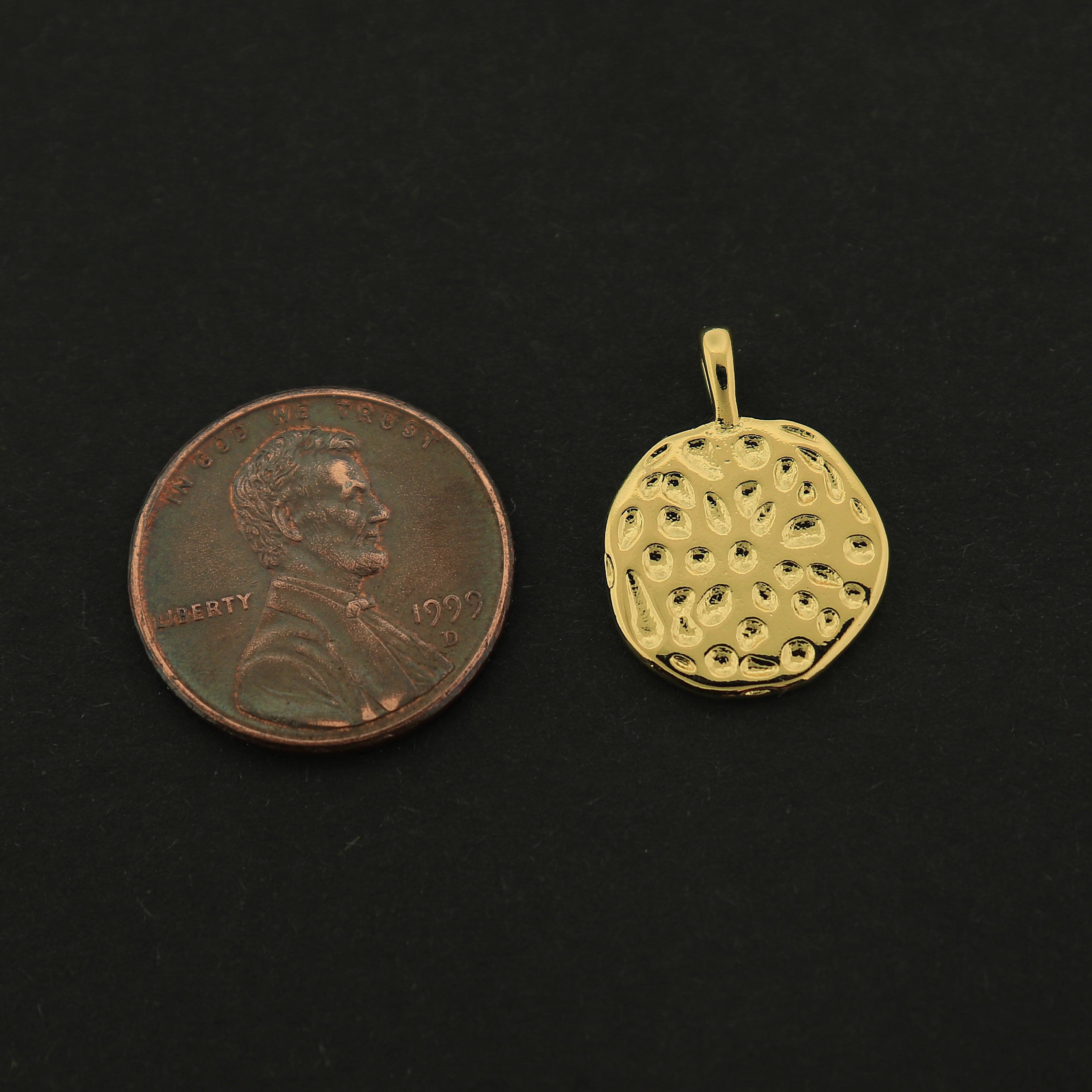 18k Wings Charm - Memorial Pendant - 18k Gold Plated - GLD468