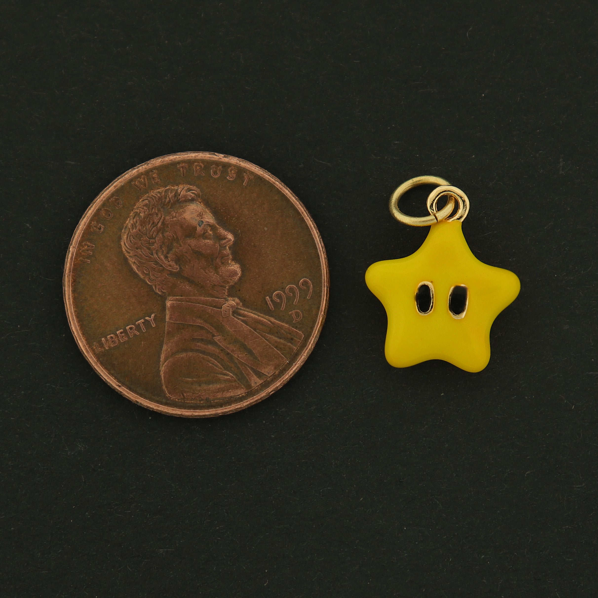 18k Yellow Star Charm - Celestial Pendant - 18k Gold Plated - GLD667