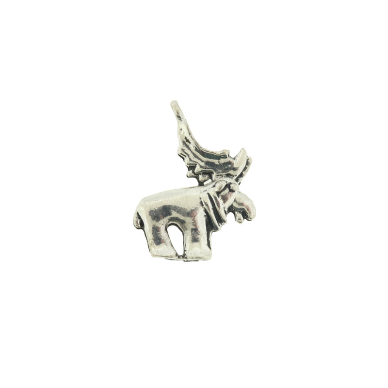 Moose Antique Silver Tone Charms - SC934