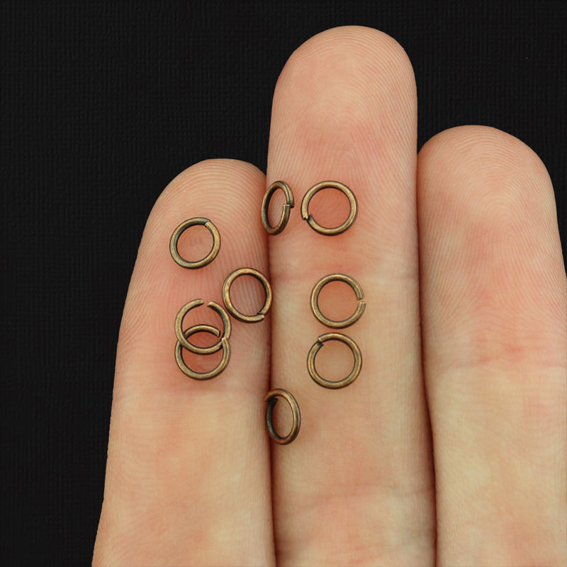 Bronze Tone Jump Rings 5mm x 0.7mm - Open 21 Gauge - 400 Rings - J048