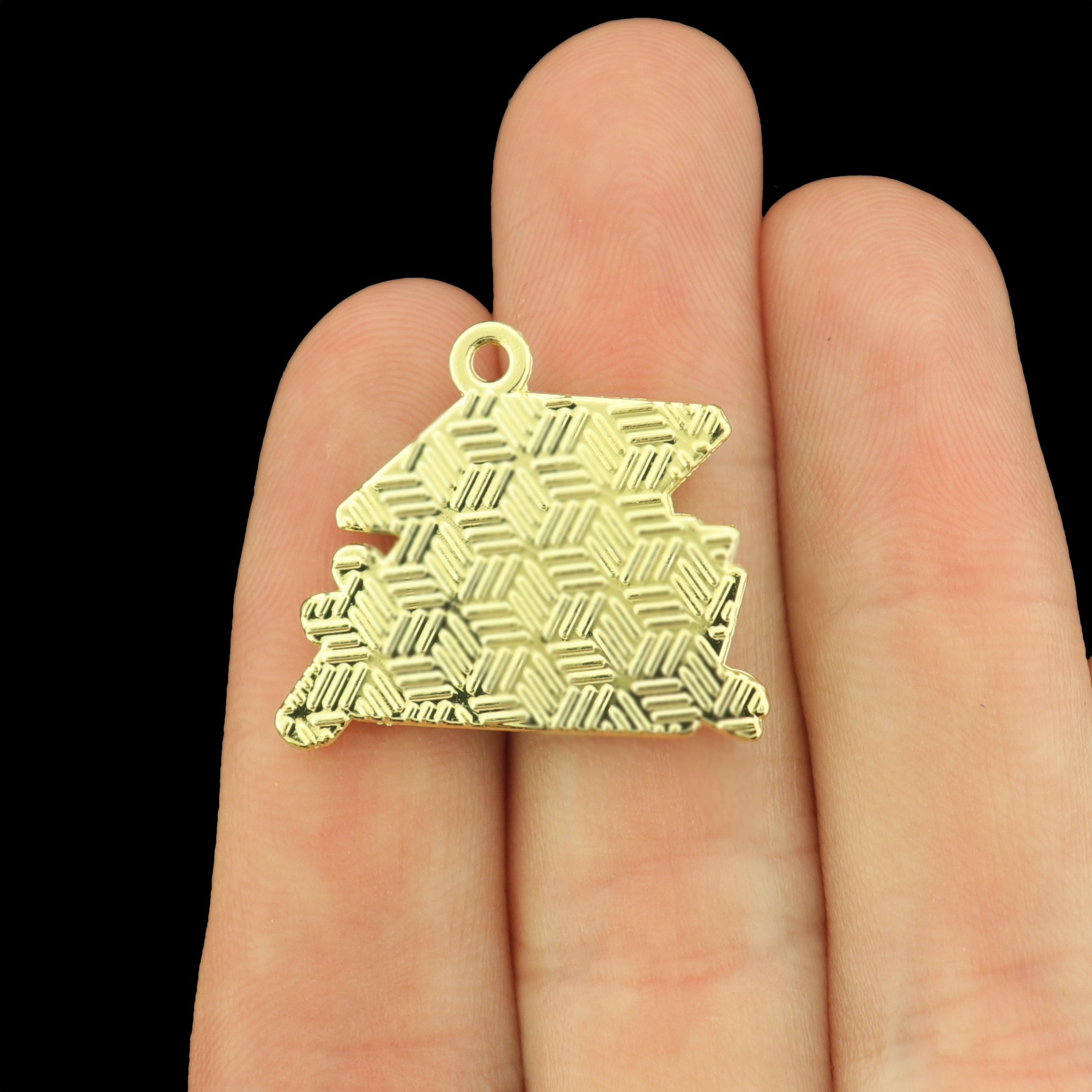 2 Graduation Gold Tone Enamel Charms - E660