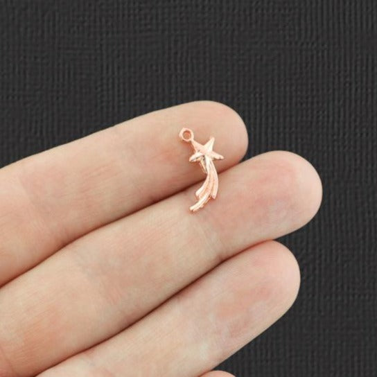 15 Étoiles Argent Antique Charms 2 Faces - SC811