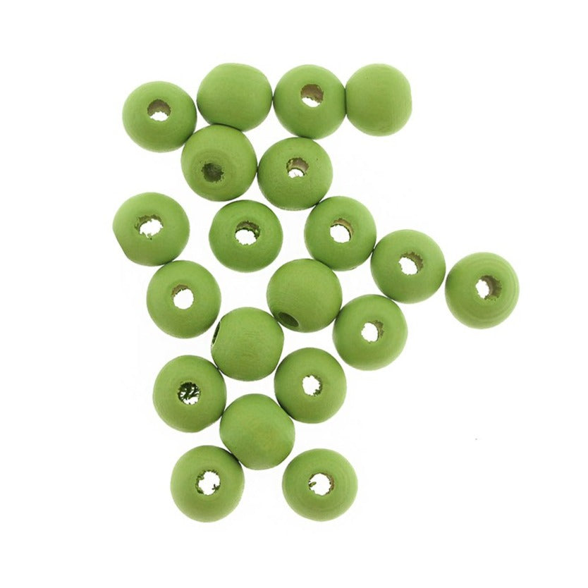 200 Spacer Wooden Beads - 8mm - Choose Your Color!