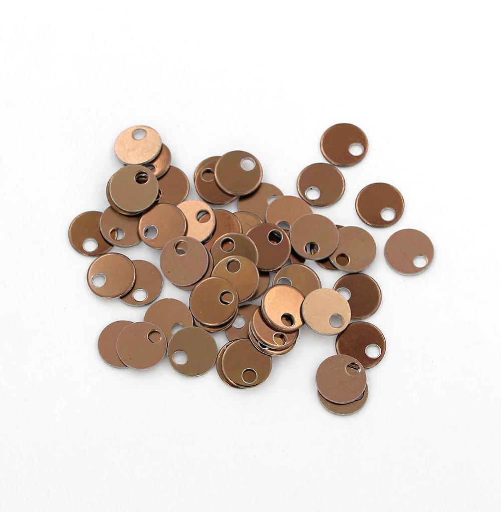 25 Round Aluminum Stamping Blanks - Choose Your Color!