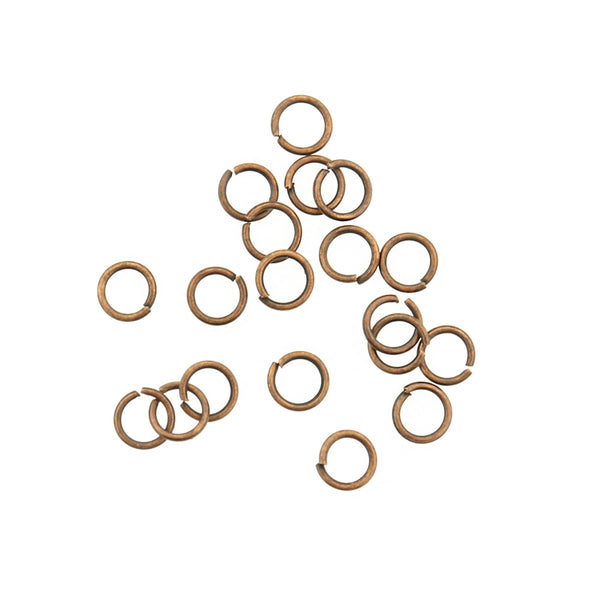 Bronze Tone Jump Rings 5mm x 0.7mm - Open 21 Gauge - 400 Rings - J048