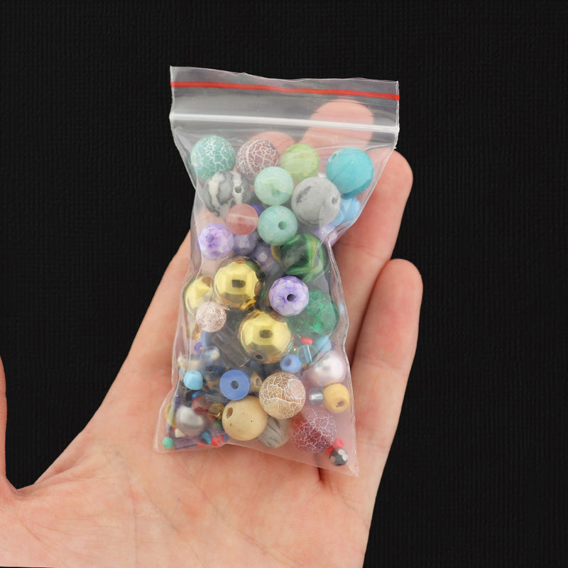OVERSTOCK Bead Grab Bag - Choose Your Size - Less Than Wholesale Cost 90% Off - GRAB007