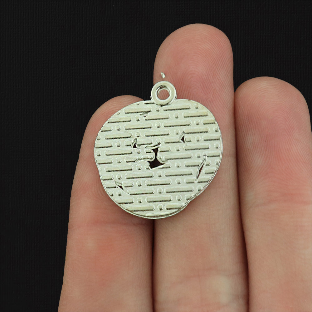 4 Cat Trio with Sun and Moon Silver Tone Enamel Charms - E474