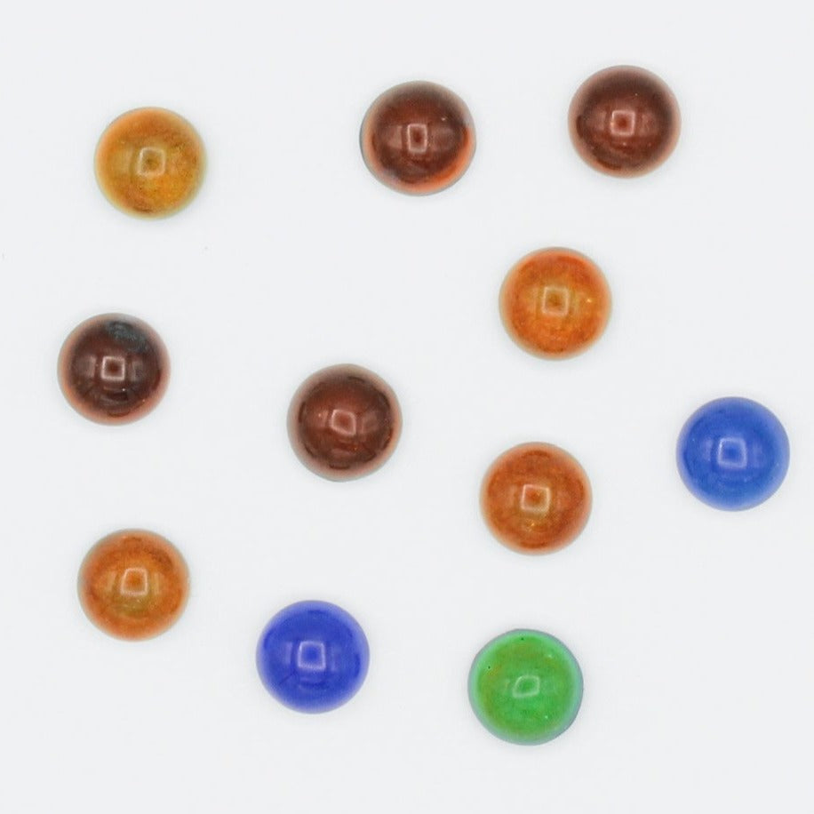 Joints de Cabochon en Verre à Changement de Couleur 12mm - 4 Pièces - CBD027