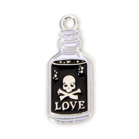 4 Love Potion Halloween Enamel Charms - E289