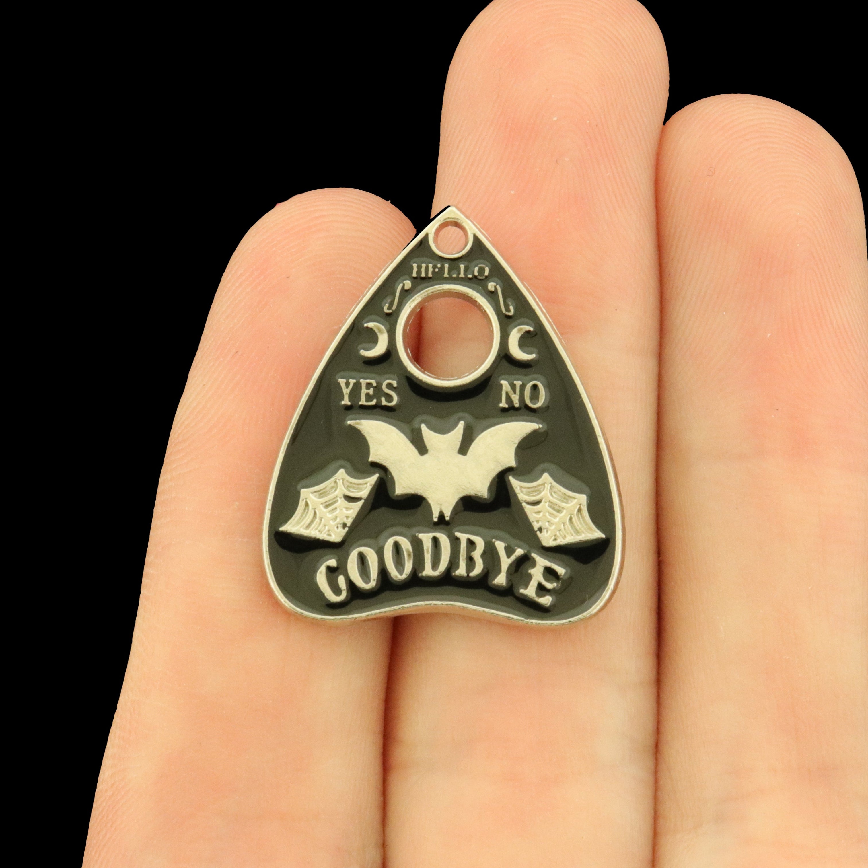4 Ouija Planchette Enamel Charms - E541