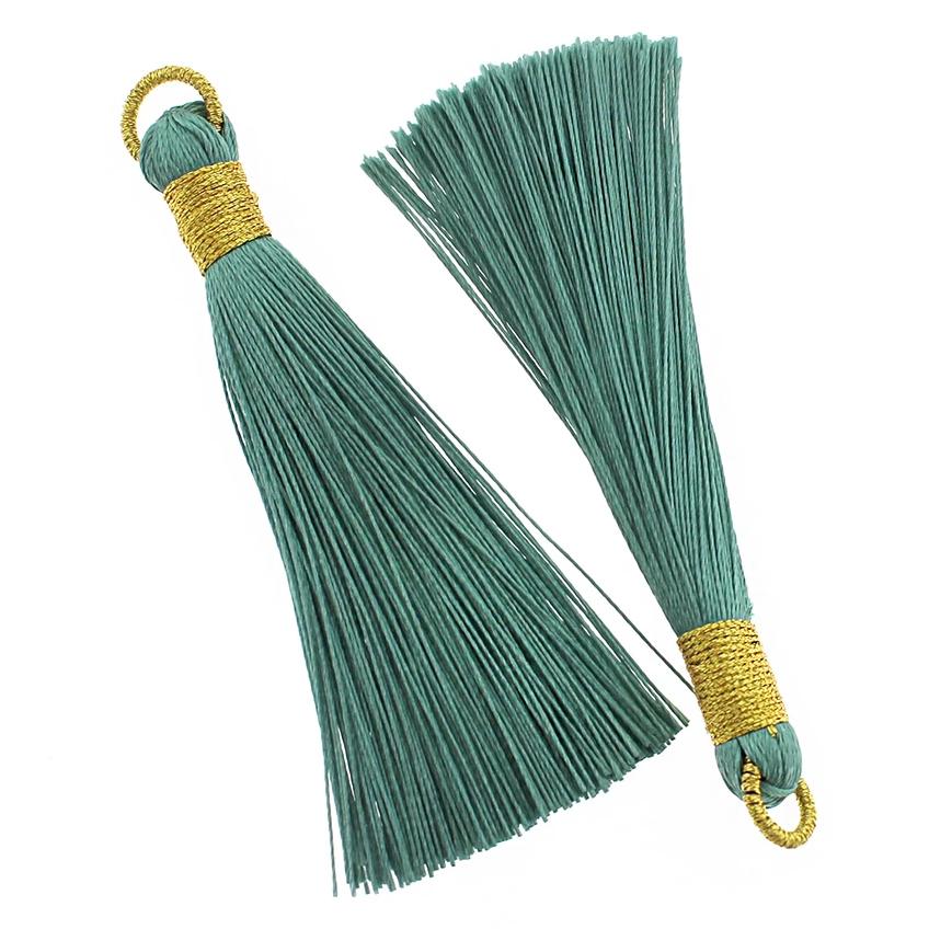 4 Polyester Tassels with Jump Ring - Choose Your Color!