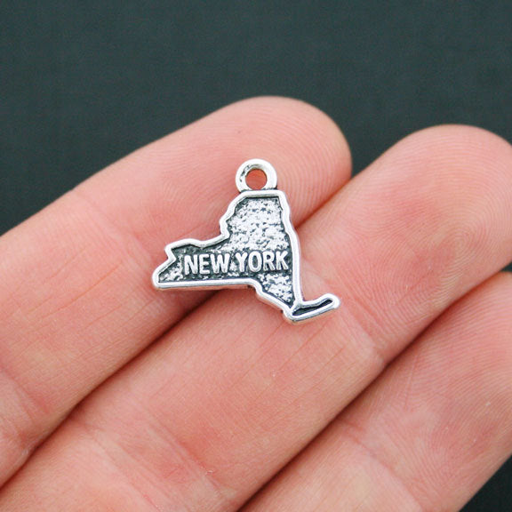 4 State Antique Silver Tone Charms - Choose Your State!