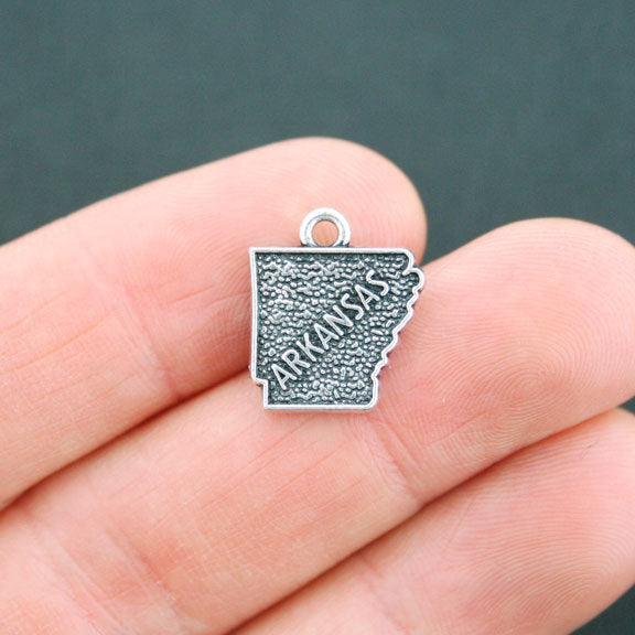 4 State Antique Silver Tone Charms - Choose Your State!
