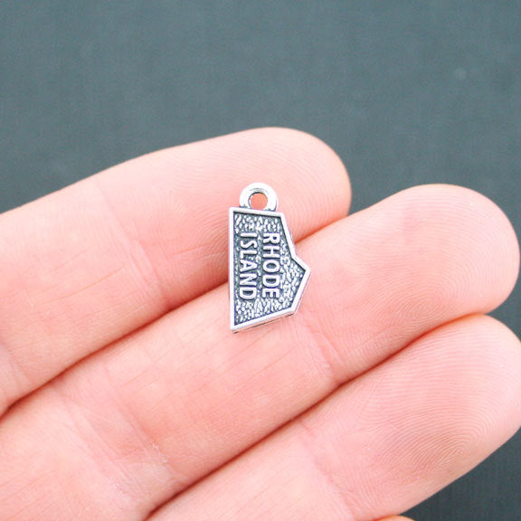 4 State Antique Silver Tone Charms - Choose Your State!