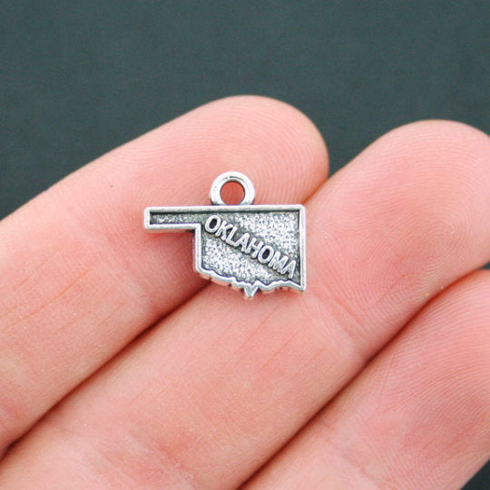 4 State Antique Silver Tone Charms - Choose Your State!