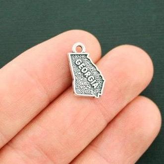 4 State Antique Silver Tone Charms - Choose Your State!