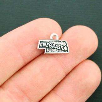 4 State Antique Silver Tone Charms - Choose Your State!