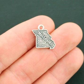 4 State Antique Silver Tone Charms - Choose Your State!
