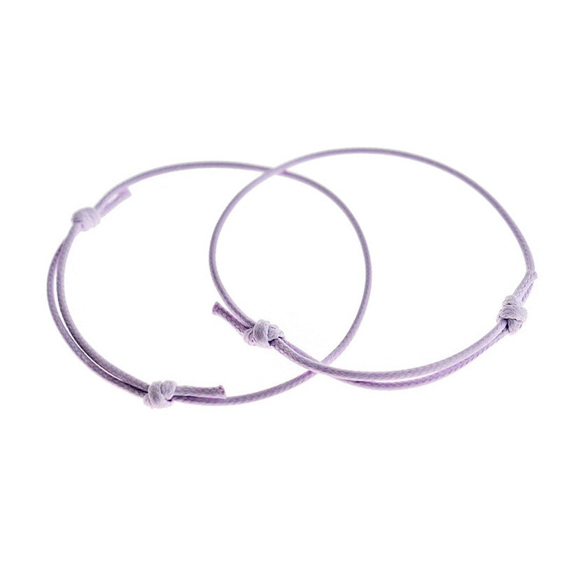 Bracelet Cordon Wax Noir - 40-80mm - 4 Bracelets - N072