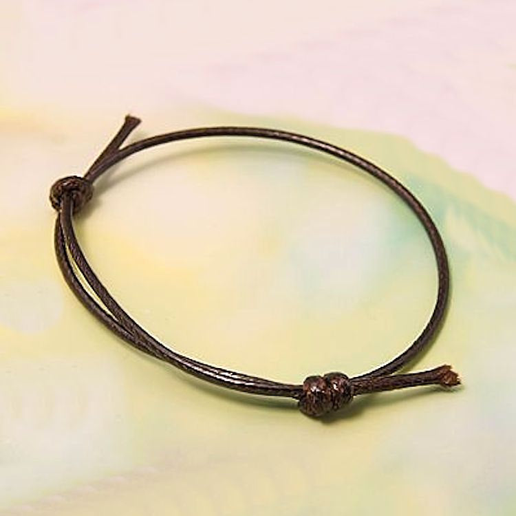 Bracelet Cordon Wax Noir - 40-80mm - 4 Bracelets - N072