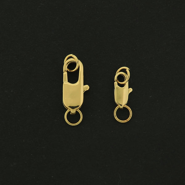 14k Gold Lobster Clasp - 4 Clasps - 14K Gold Filled - Choose Your Size