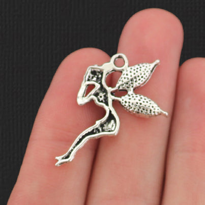 5 breloques féeriques argentées antiques - SC168