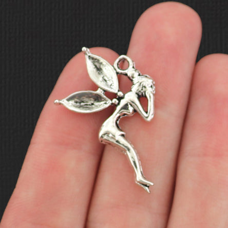 5 breloques féeriques argentées antiques - SC168