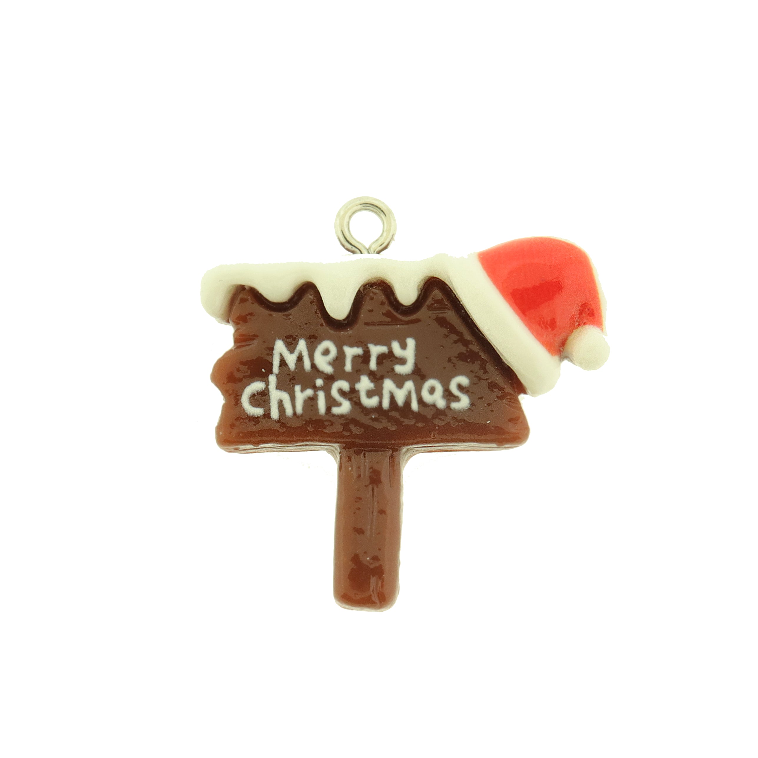 5 Merry Christmas Acrylic Sign Charms - XC100