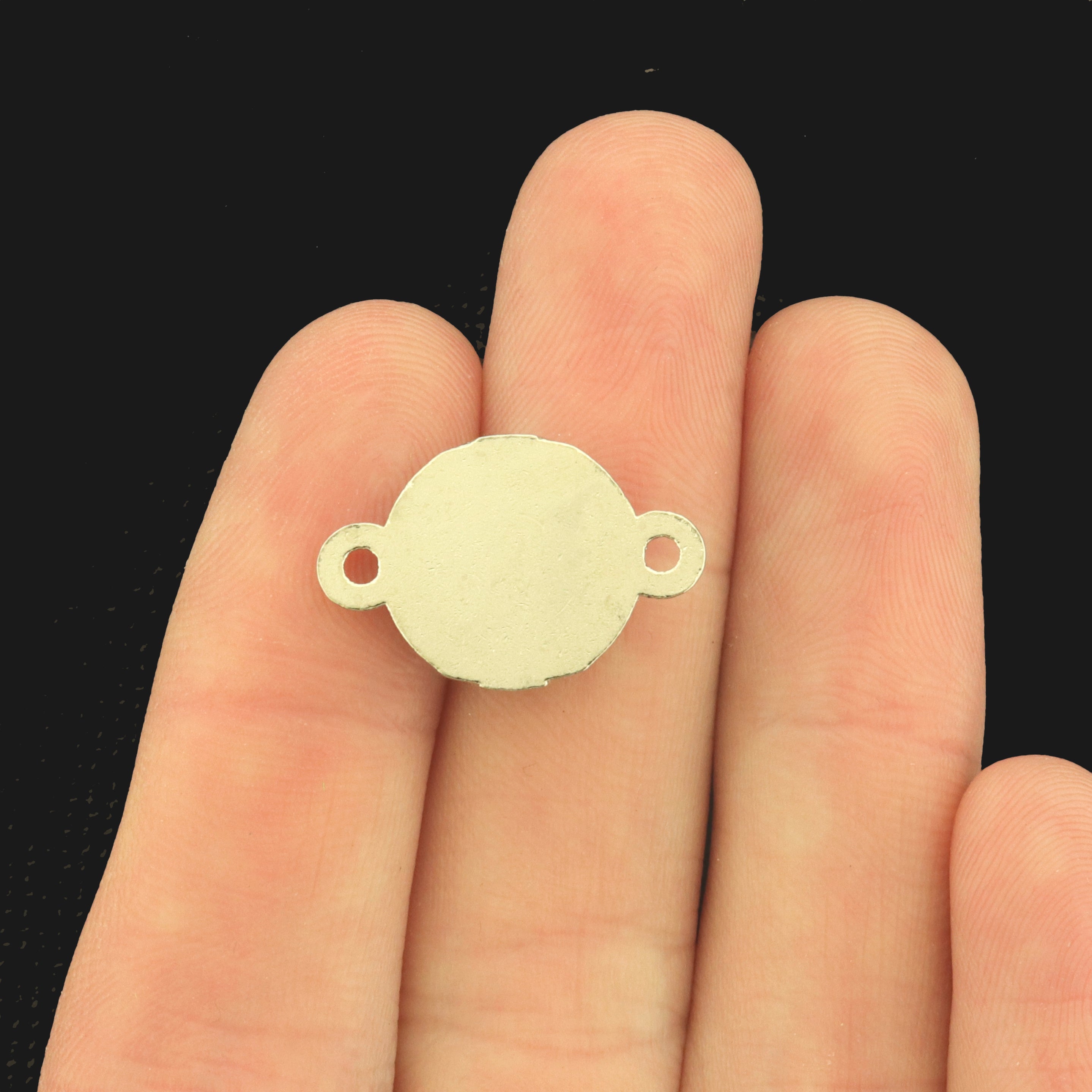 6 Birthstone Connectors Silver Tone Charms - Choose Your Month!