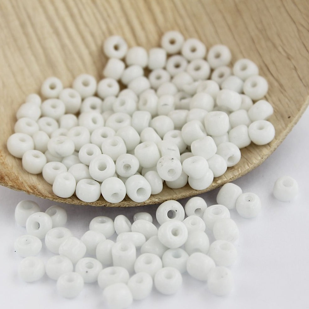 600 Seed Glass Beads - 6/0 4mm - 50 grams - Choose Your Color!