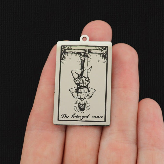 The Hanged Man Tarot Card Titanium Steel Charm - SSP644