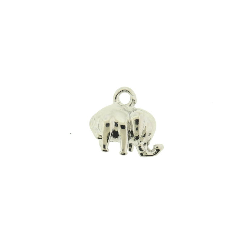 Elephant Plated Copper Connector Charm 3D - Choose Your Tone