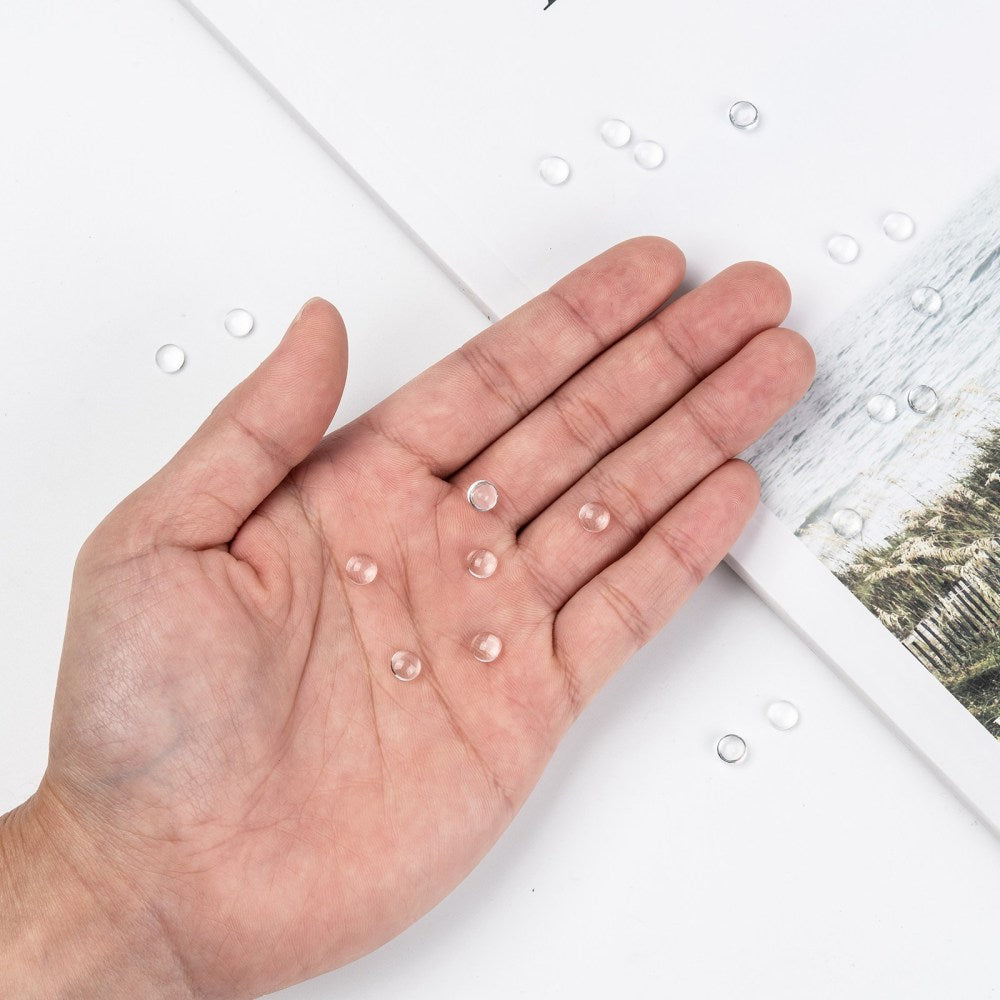 25 cabochons dôme en verre à sceller - Choisissez votre taille !